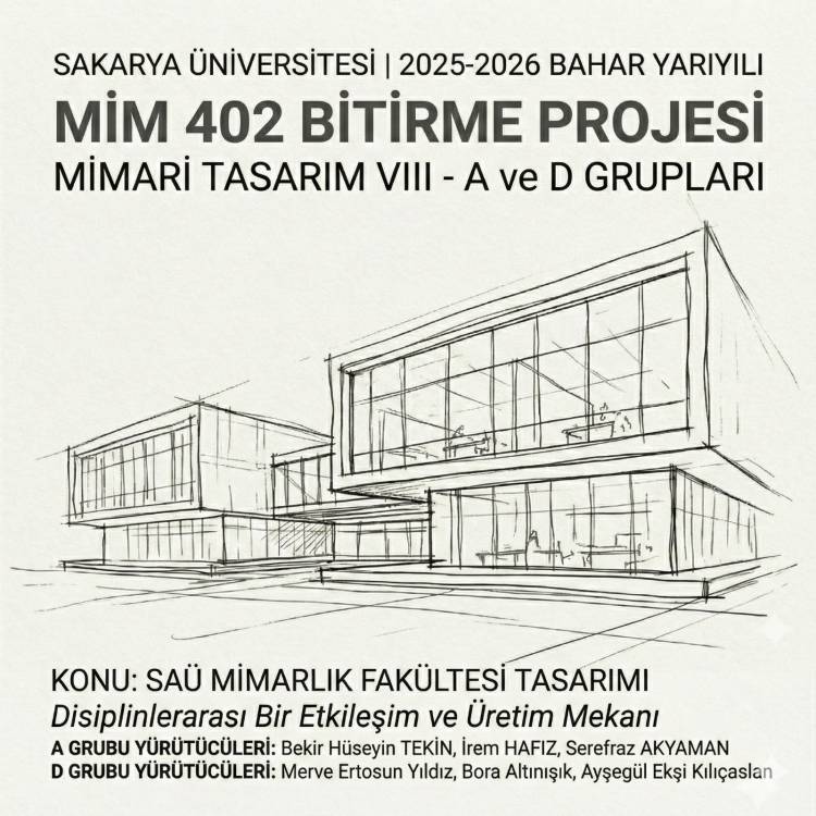 Bitirme Projesi A ve D Grupları